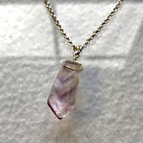 Hand Crafted Amethyst Charm Necklace - Picture 3 of 3